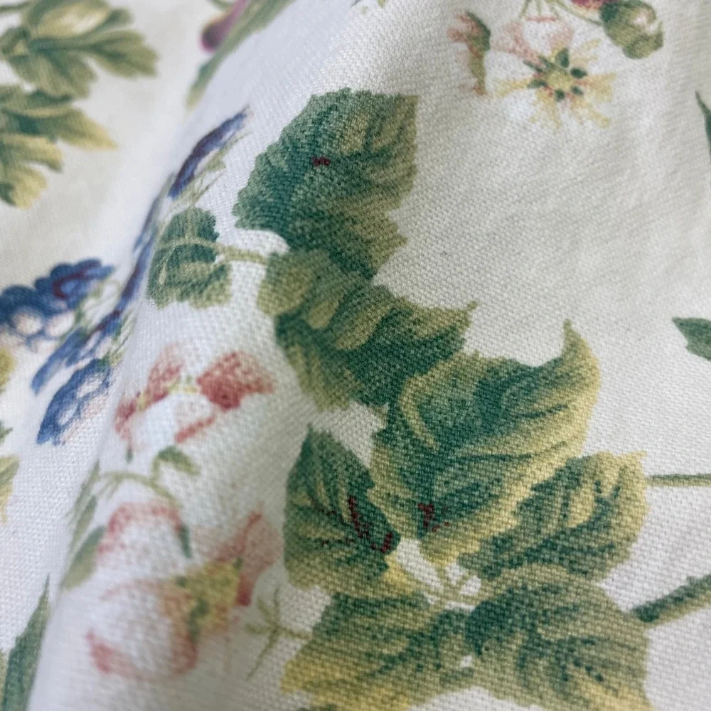 Vintage PG Collections Ginger Bort Denim Patchwork Floral Jumpsuit Womens 12 USA